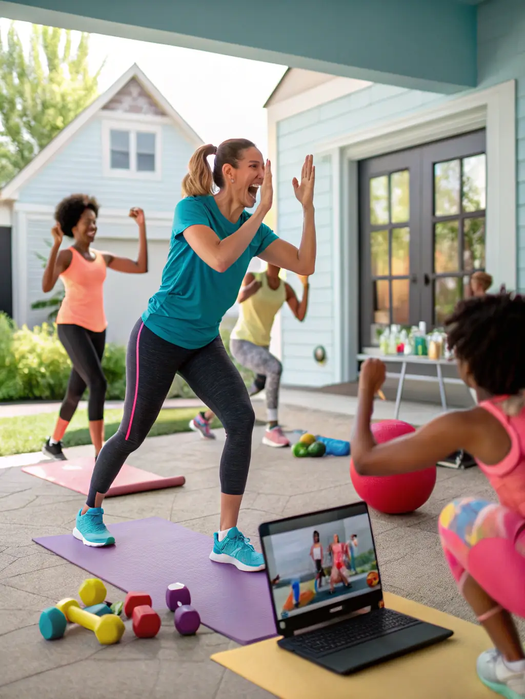 A dynamic image of participants engaged in a fitness workshop led by RTO, showcasing exercises and techniques to improve running performance and prevent injuries.